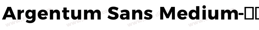 Argentum Sans Medium字体转换